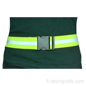 Ceinture élastique avec sangles réfléchissantes pour courir et marcher